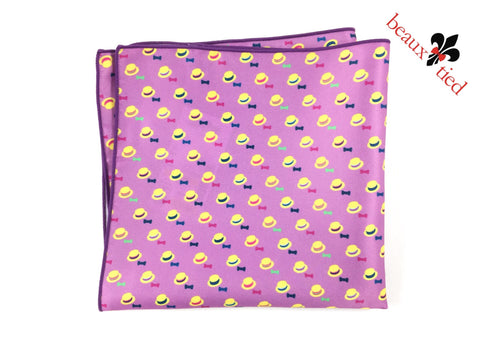 Hats & Bows Pocket Square