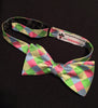 Pastel Checker Bow Tie